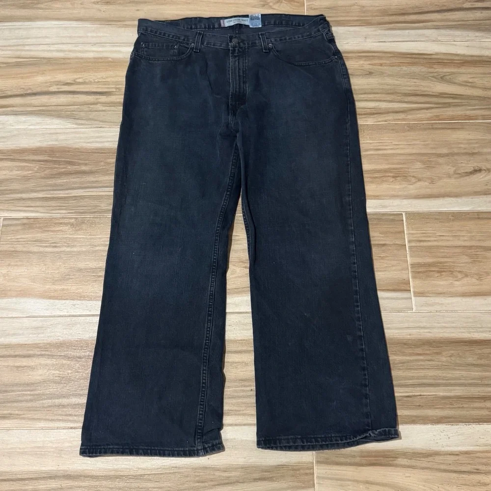 VTG 2003 Levi's 567 Low Loose Bootcut Blue Baggy Skater Jeans 38x30 True Y2K